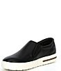 Color:Black - Image 4 - Women's Oswego Leather Slip-On Sneakers