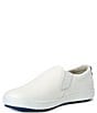 Color:White - Image 4 - Women's QO400 Leather Professional Slip-On Sneakers