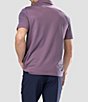 Color:Sapphire - Image 2 - Short Sleeve Travis Knit Polo Shirt
