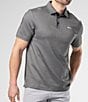 Color:Black - Image 1 - Short Sleeve Travis Knit Polo Shirt