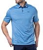 Color:Azure - Image 1 - Baja Short Sleeve Athletic Polo Shirt