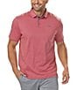 Color:Desert Rose/Navy - Image 1 - Baja Short Sleeve Athletic Polo Shirt