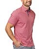 Color:Desert Rose/Navy - Image 3 - Baja Short Sleeve Athletic Polo Shirt