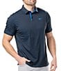 Color:Midnight Navy - Image 1 - Baja Short Sleeve Athletic Polo Shirt