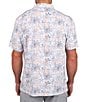 Color:White - Image 2 - Coastal Short Sleeve Printed Polo Shirt