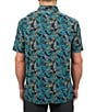 Color:Black/Green - Image 2 - Island Dream Printed Short Sleeve Polo Shirt