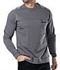 BLACK CLOVER Long Sleeve Crew Knit Pullover, Color:Charcoal - Image 1