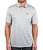 Color:Silver - Image 1 - Short Sleeve Asher Knit Polo Shirt
