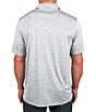 Color:Silver - Image 2 - Short Sleeve Asher Knit Polo Shirt