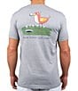 Color:Gray - Image 1 - Short Sleeve Birdie Graphic T-Shirt