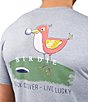 Color:Gray - Image 5 - Short Sleeve Birdie Graphic T-Shirt