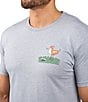 Color:Gray - Image 6 - Short Sleeve Birdie Graphic T-Shirt
