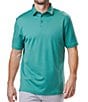 Color:Jade - Image 1 - Short Sleeve Johnnie Polo Athletic Knit Polo Shirt