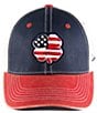 Color:Navy - Image 2 - USA 2tone Vintage Baseball Cap