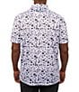 Color:White - Image 2 - Vacation Nation Short Sleeve Printed Polo Shirt