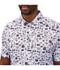 Color:White - Image 3 - Vacation Nation Short Sleeve Printed Polo Shirt
