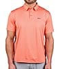 Color:Coral - Image 1 - Walker Short Sleeve Polo Shirt