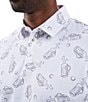 Color:White - Image 3 - Weekend Short Sleeve Printed Polo Shirt
