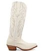 Color:White - Image 2 - Women's Pearl Leather Western Boots