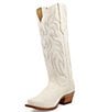 Color:White - Image 4 - Women's Pearl Leather Western Boots