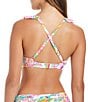 Bleu Rod Beattie All Set For Summer Ruffle Trim D-Cup Bra Size Underwire Bralette Swim Top, Color:Multi - Image 2