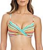 Bleu Rod Beattie Ciao Capri Front Draped Underwire Bra Swim Top - Image 1