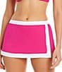 Bleu Rod Beattie I'm With The Band Skirted Boy Short Swim Bottom, Color:Pink Punch - Image 1