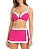 Bleu Rod Beattie I'm With The Band Skirted Boy Short Swim Bottom, Color:Pink Punch - Image 3