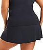 Bleu Rod Beattie Plus Size Kore High Waisted Swim Skirt, Color:Black - Image 2
