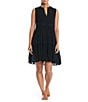 Color:Black - Image 1 - Pool Party Tiered Sleeveless Swim Cover-Up Dress