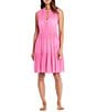 Color:Castro Pink - Image 1 - Pool Party Tiered Sleeveless Swim Cover-Up Dress