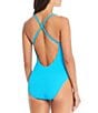 Color:Coldwater - Image 2 - Pucker Up X-Back One Piece Swimsuit