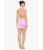 Color:Pink - Image 5 - Sleeveless Spaghetti Strap Iridescent Sequin Open Back Dress