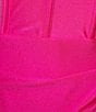 Color:Hot Pink - Image 4 - Spaghetti V-neck Corset Stretch Dress
