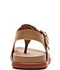 Color:Sand Leather - Image 4 - Nelli Leather T-Strap Thong Sandals
