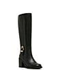 Blondo Nicky Waterproof Leather Buckle Detail Tall Boots - Image 1
