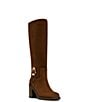 Blondo Nicky Waterproof Suede Buckle Detail Tall Boots - Image 1