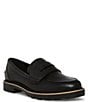 Color:Black Leather - Image 1 - Penny Waterproof Leather Loafers