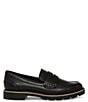 Color:Black Leather - Image 2 - Penny Waterproof Leather Loafers
