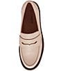 Color:Bone Leather - Image 5 - Penny Waterproof Leather Loafers