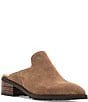 Color:Dark Taupe Suede - Image 1 - Stelle Suede Mules
