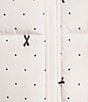 Blu Pepper Bow Dot Print Zip-Up Puffer Vest, Color:Ivory - Image 4