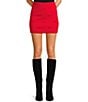 Blu Pepper Bow Front Coordinating Mini Skirt, Color:Red - Image 1