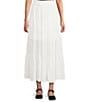 Blu Pepper Bow Maxi Skirt, Color:Off White - Image 1