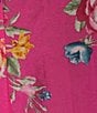 Color:Fuchsia Multi - Image 3 - Brushstroke Print Button Front Tiered Mini Dress