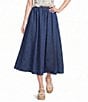 Blu Pepper Denim Maxi Skirt - Image 1