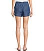 Blu Pepper Denim Tie Front Shorts - Image 2