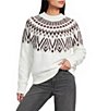 Blu Pepper Fair Isle Long Sleeve Sweater - Image 1
