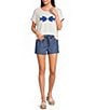 Blu Pepper Fish Short Sleeve Contrast Trim Sweater - Image 3