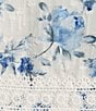 Color:Blue Multi - Image 3 - Floral Print Clip Dot Midi Dress
